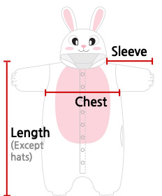 Kigurumi Size Chart