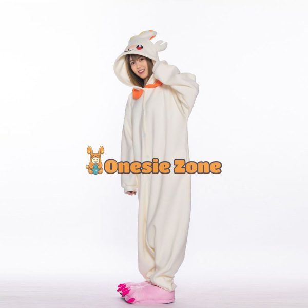 Blaze Bunny Kigurumi Pocket Monsters Animal Onesies - Image 3