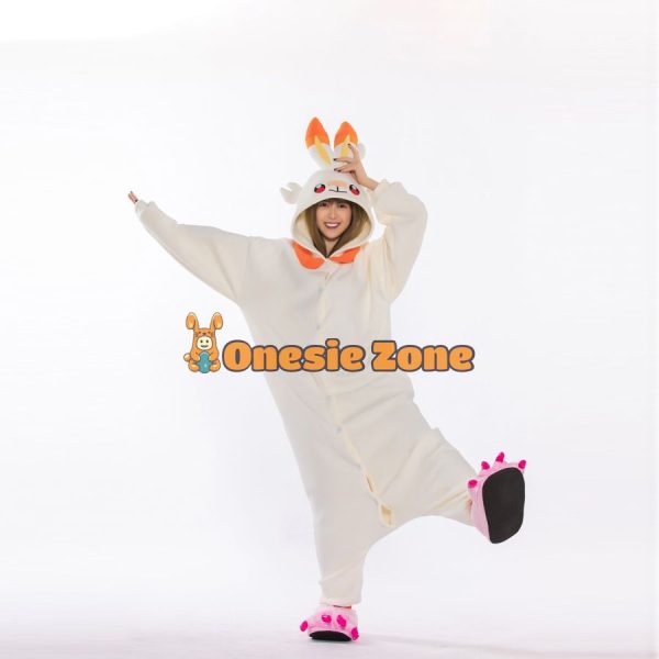 Blaze Bunny Kigurumi Pocket Monsters Animal Onesies - Image 7