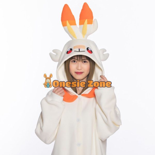 Blaze Bunny Kigurumi Pocket Monsters Animal Onesies - Image 2