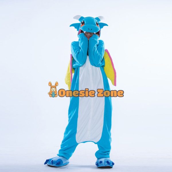 Blue Dragon Kigurumi Couple Fashion Halloween Onesies - Image 2