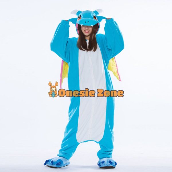 Blue Dragon Kigurumi Couple Fashion Halloween Onesies - Image 3