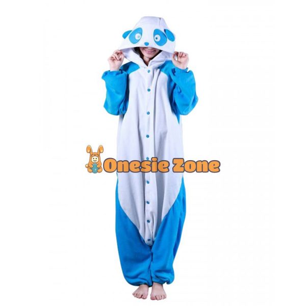 Blue Panda Kigurumi Couple Outfit Styles Onesies - Image 2