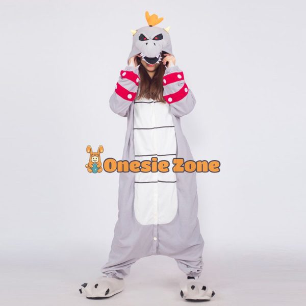 Dry Bowser Boss Kigurumi Halloween Outfit Dragon Onesies