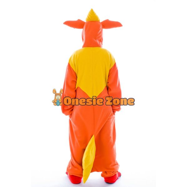 Fire Fox Eievvee Kigurumi Pocket Monsters Animal Onesies - Image 4