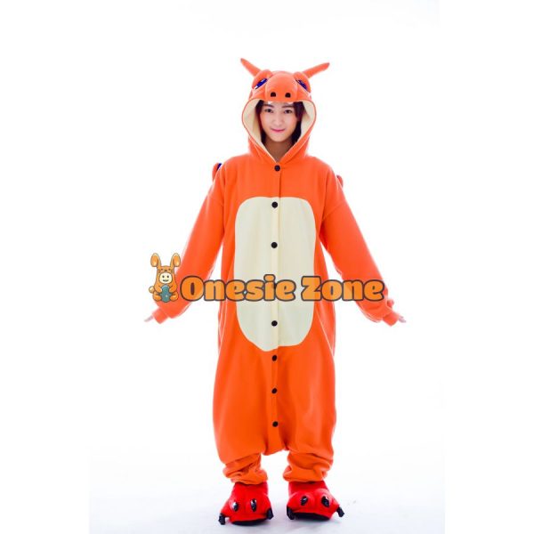 Flame Lizard Kigurumi Pocket Monsters Animal Onesies