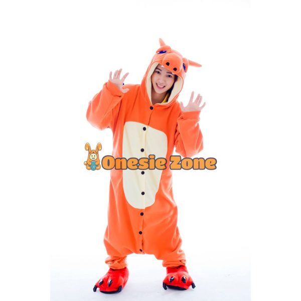 Flame Lizard Kigurumi Pocket Monsters Animal Onesies - Image 2