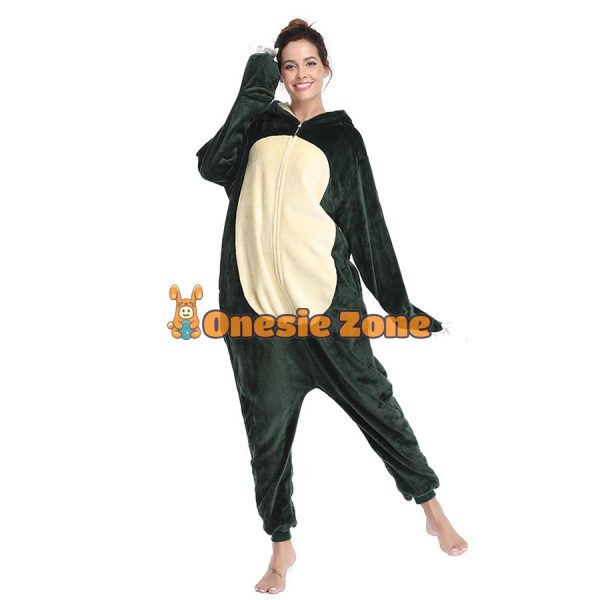 Flannel Sleeping Giant Fat Cat Kigurumi Pocket Monsters Animal Onesies - Image 3