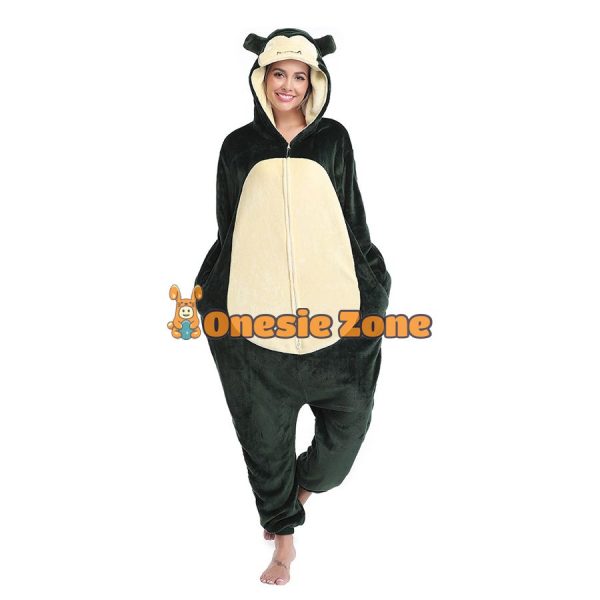 Flannel Sleeping Giant Fat Cat Kigurumi Pocket Monsters Animal Onesies