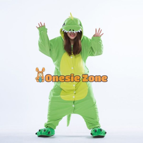 Green Dragon Kigurumi Family Outfits Styles Onesies