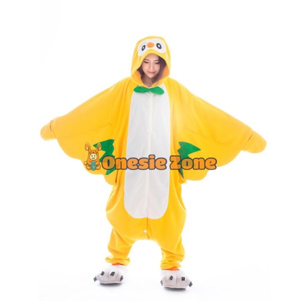 Leafy Owl Kigurumi Pocket Monsters Animal Onesies - Image 2