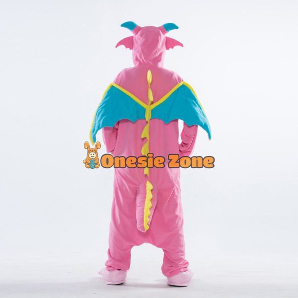 Pink Dragon Kigurumi Couple Outfits Halloween Onesies - Image 4