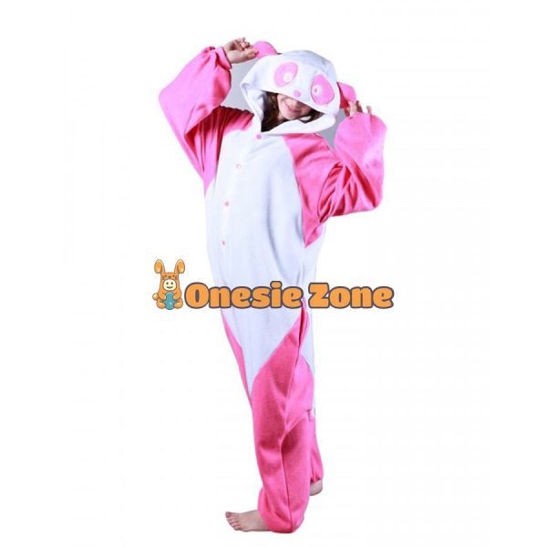 Pink Panda Kigurumi Couple Outfit Styles Onesies - Image 2