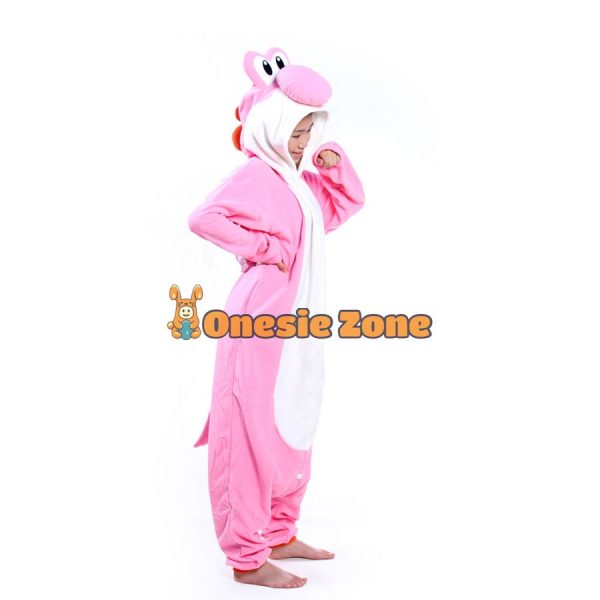 Pink Yoshy Dino Kigurumi Family Outfits Onesies