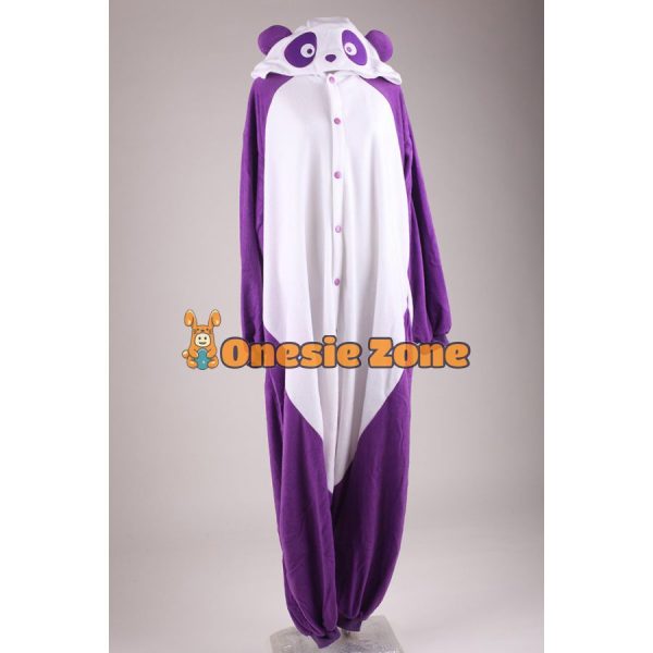 Purple Panda Kigurumi Couple Outfit Styles Onesies - Image 2