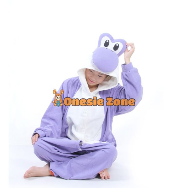 Purple Yoshy Dino Kigurumi Family Outfits Onesies