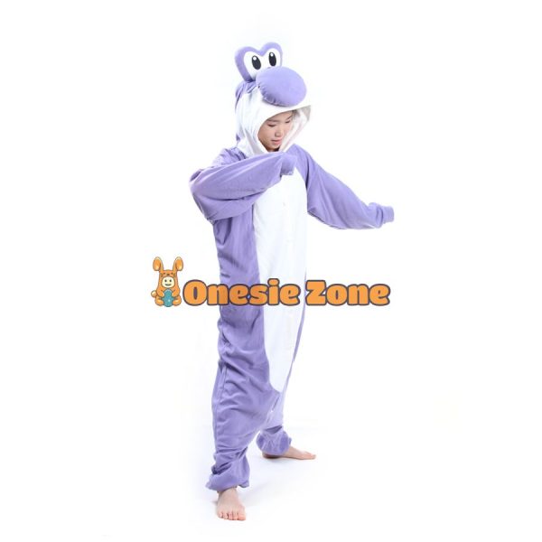 Purple Yoshy Dino Kigurumi Family Outfits Onesies - Image 3