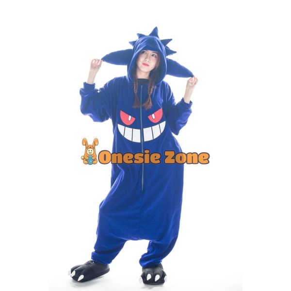 Shadow Ghost Kigurumi Big-Faced Style Pocket Monsters Onesies