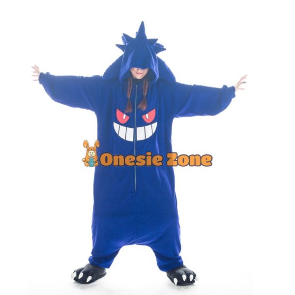 Shadow Ghost Kigurumi Big-Faced Style Pocket Monsters Onesies - Image 2