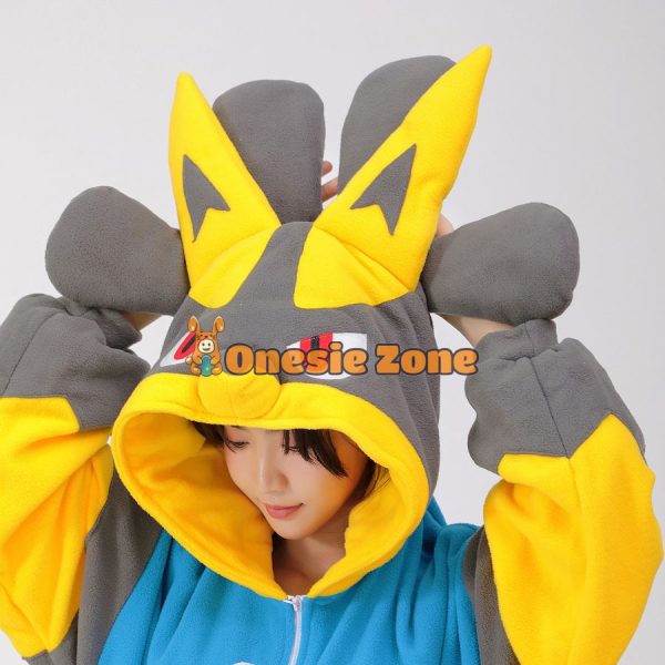 Shiny Aura Wolf Kigurumi Pocket Monsters Animal Onesies - Image 4