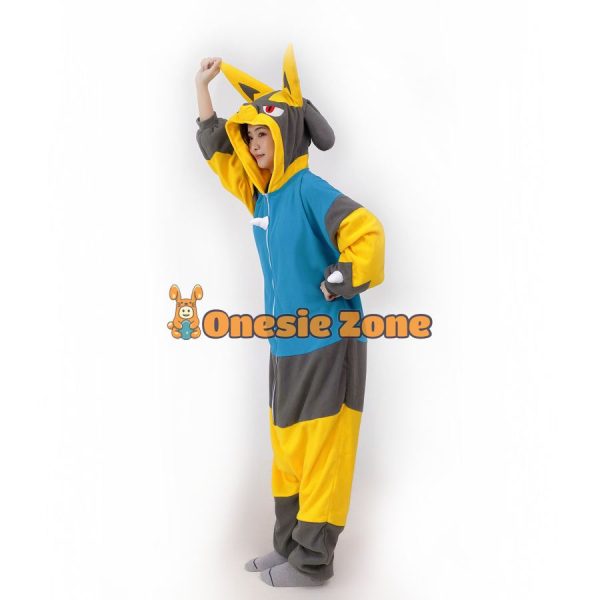 Shiny Aura Wolf Kigurumi Pocket Monsters Animal Onesies