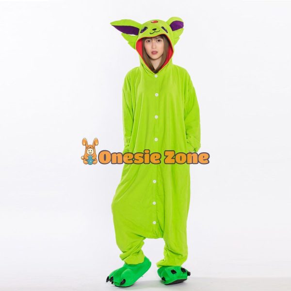 Shiny Aurora Fox Eievvee Kigurumi Pocket Monsters Animal Onesies - Image 3