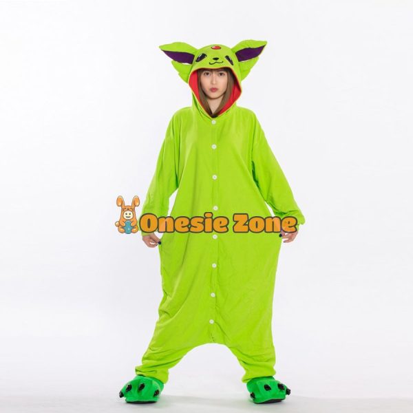 Shiny Aurora Fox Eievvee Kigurumi Pocket Monsters Animal Onesies - Image 2