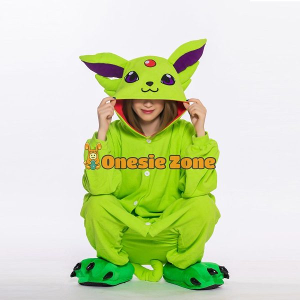 Shiny Aurora Fox Eievvee Kigurumi Pocket Monsters Animal Onesies