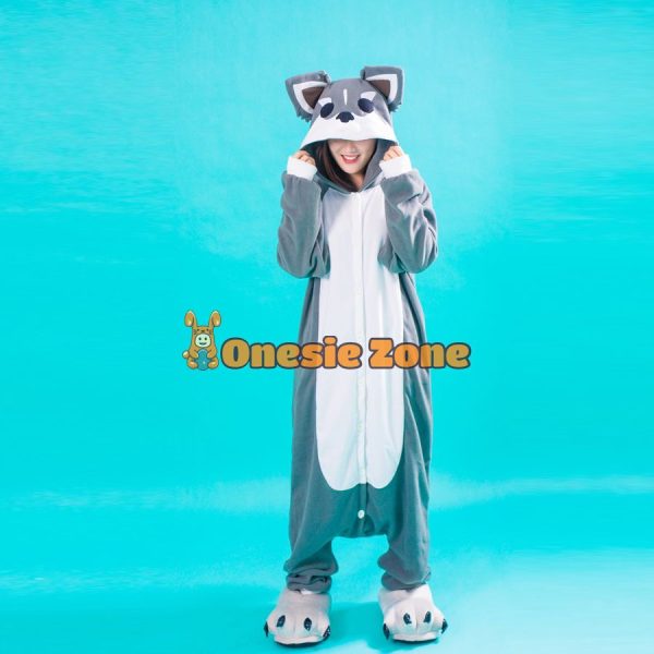 Siberian Husky Dog Kigurumi Couple Outfit Styles Onesies - Image 3