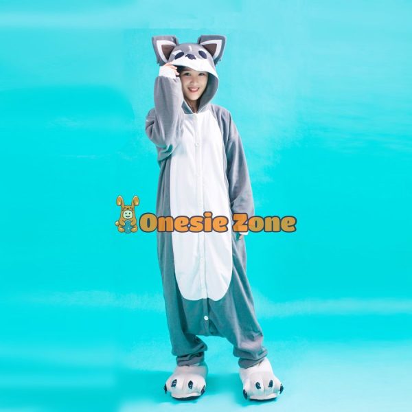 Siberian Husky Dog Kigurumi Couple Outfit Styles Onesies - Image 4