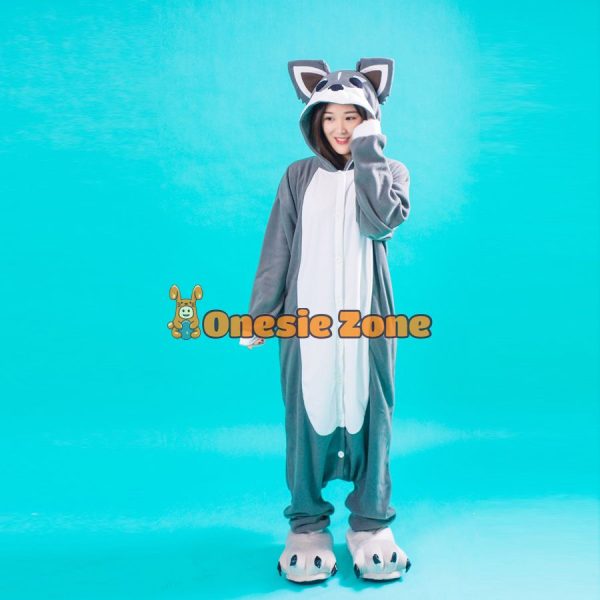 Siberian Husky Dog Kigurumi Couple Outfit Styles Onesies - Image 2