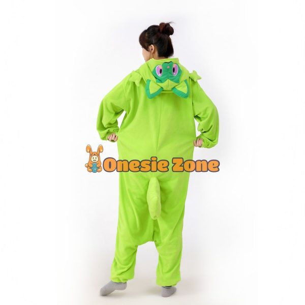 Sprig Leaf Cat Kigurumi Pocket Monsters Animal Onesies - Image 5